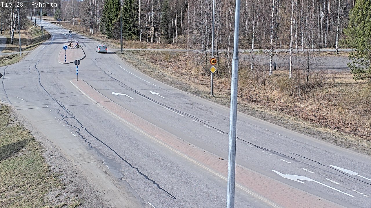 Kelikamerat Kuva Tie 28 Pyhäntä, Pyhäntä, Pohjois-Pohjanmaa