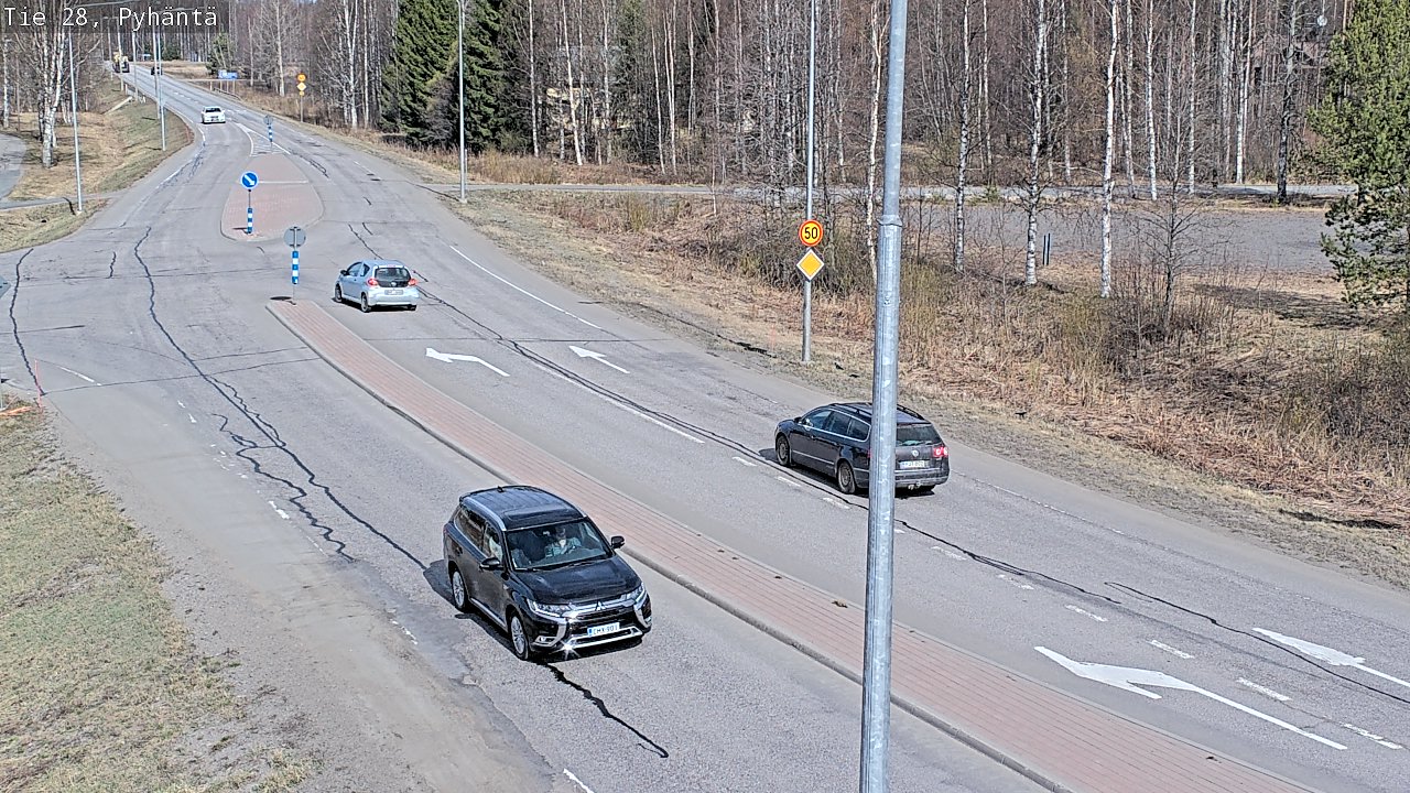 Kelikamerat Kuva Tie 28 Pyhäntä, Pyhäntä, Pohjois-Pohjanmaa