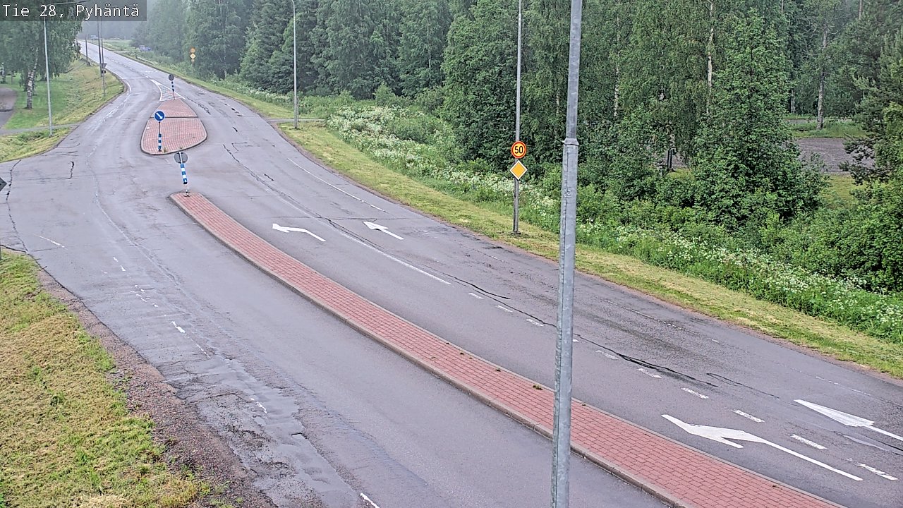 Kelikamerat Kuva Tie 28 Pyhäntä, Pyhäntä, Pohjois-Pohjanmaa