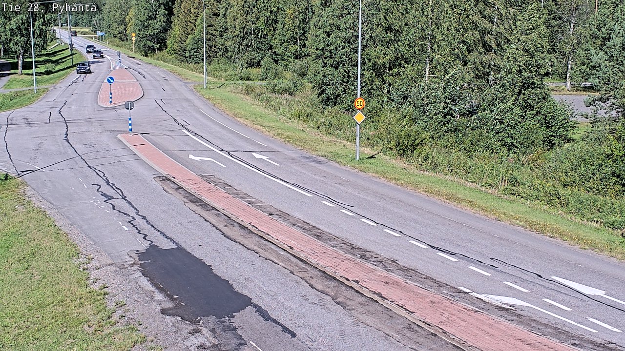 Kelikamerat Kuva Tie 28 Pyhäntä, Pyhäntä, Pohjois-Pohjanmaa
