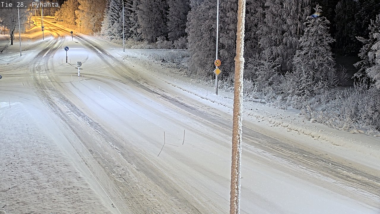 Kelikamerat Kuva Tie 28 Pyhäntä, Pyhäntä, Pohjois-Pohjanmaa