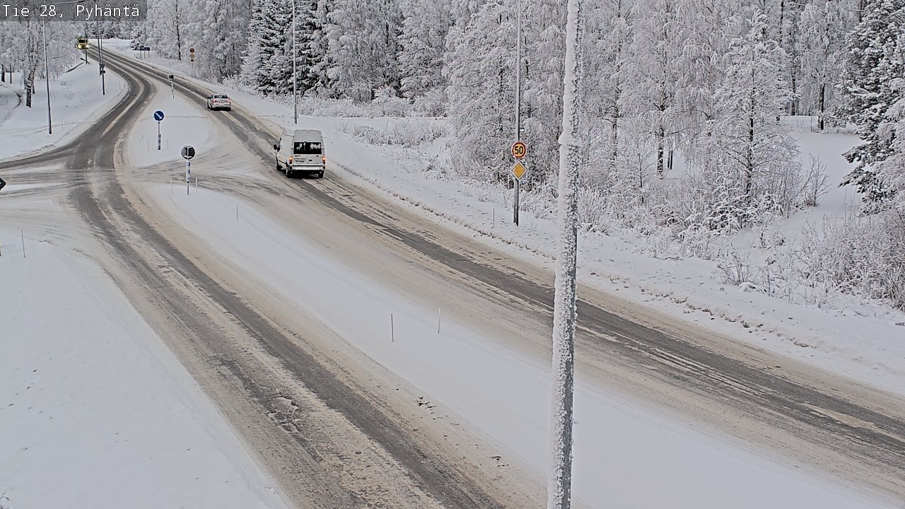 Kelikamerat Kuva Tie 28 Pyhäntä, Pyhäntä, Pohjois-Pohjanmaa