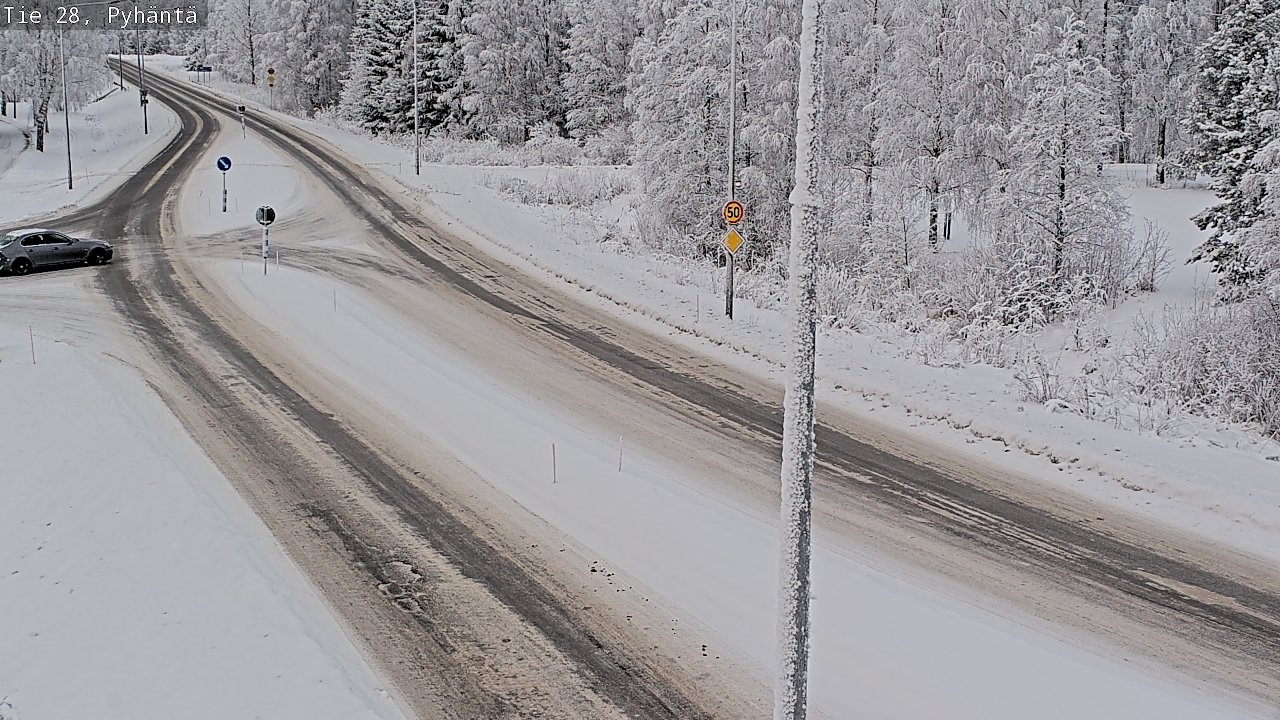 Kelikamerat Kuva Tie 28 Pyhäntä, Pyhäntä, Pohjois-Pohjanmaa