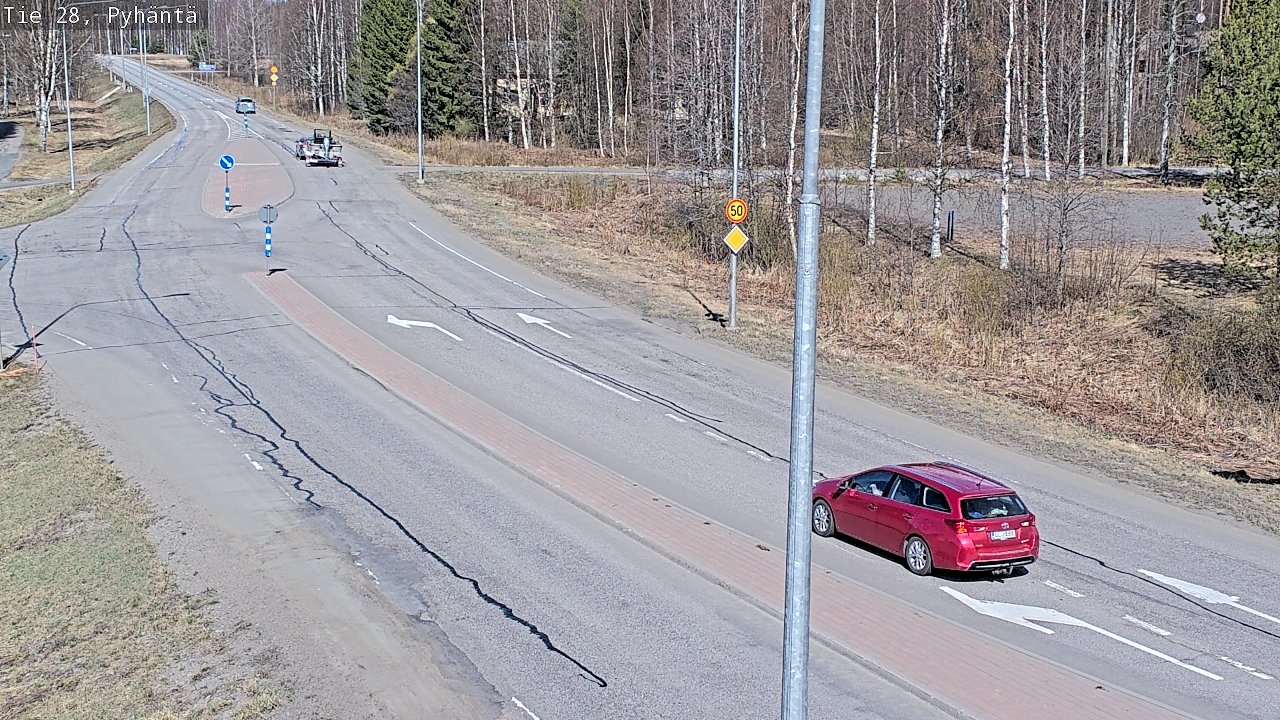 Kelikamerat Kuva Tie 28 Pyhäntä, Pyhäntä, Pohjois-Pohjanmaa
