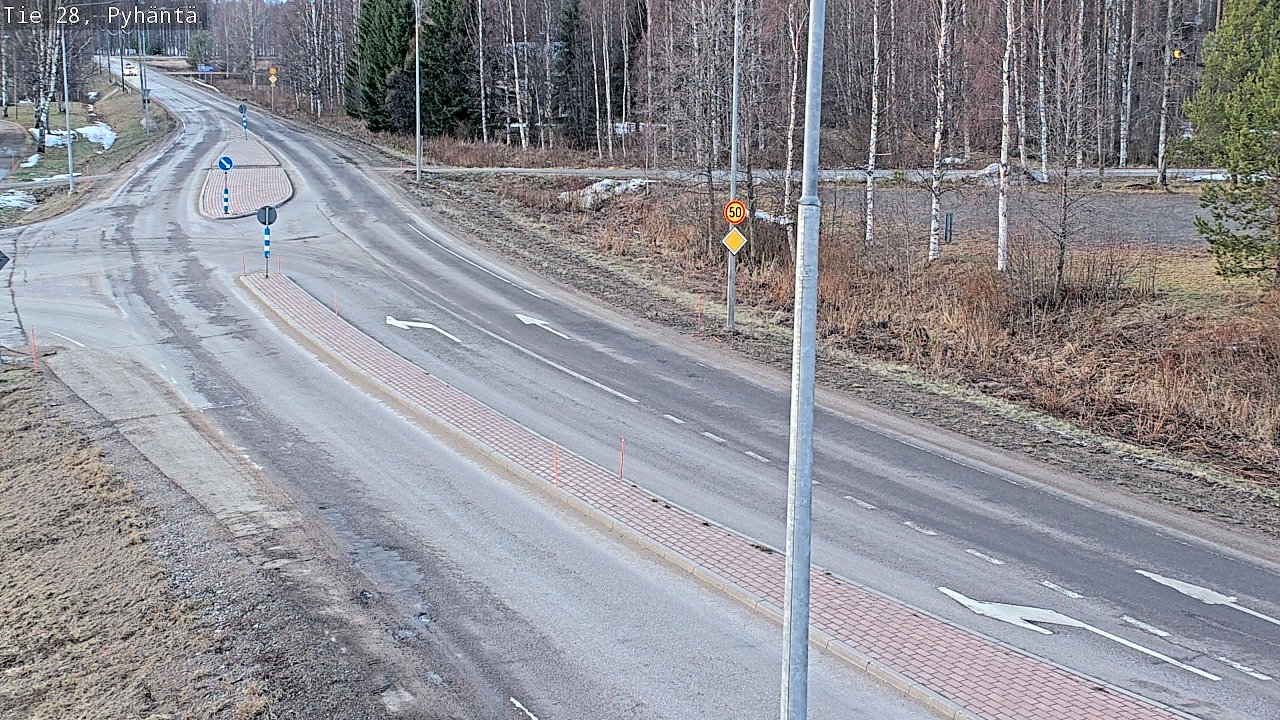 Kelikamerat Kuva Tie 28 Pyhäntä, Pyhäntä, Pohjois-Pohjanmaa