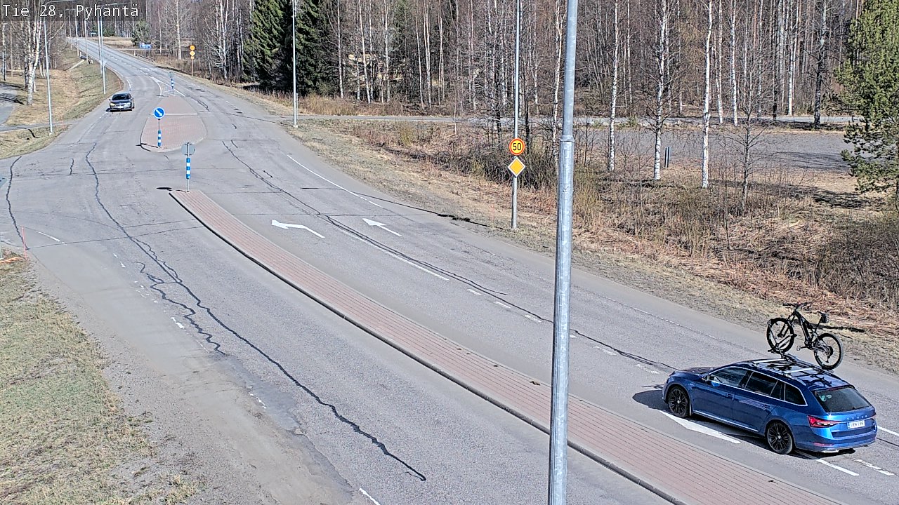 Kelikamerat Kuva Tie 28 Pyhäntä, Pyhäntä, Pohjois-Pohjanmaa