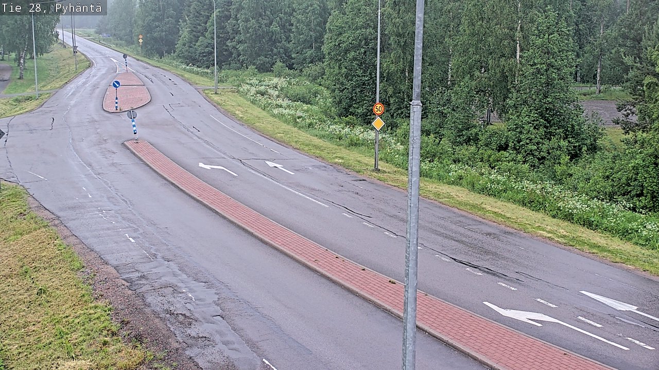 Kelikamerat Kuva Tie 28 Pyhäntä, Pyhäntä, Pohjois-Pohjanmaa