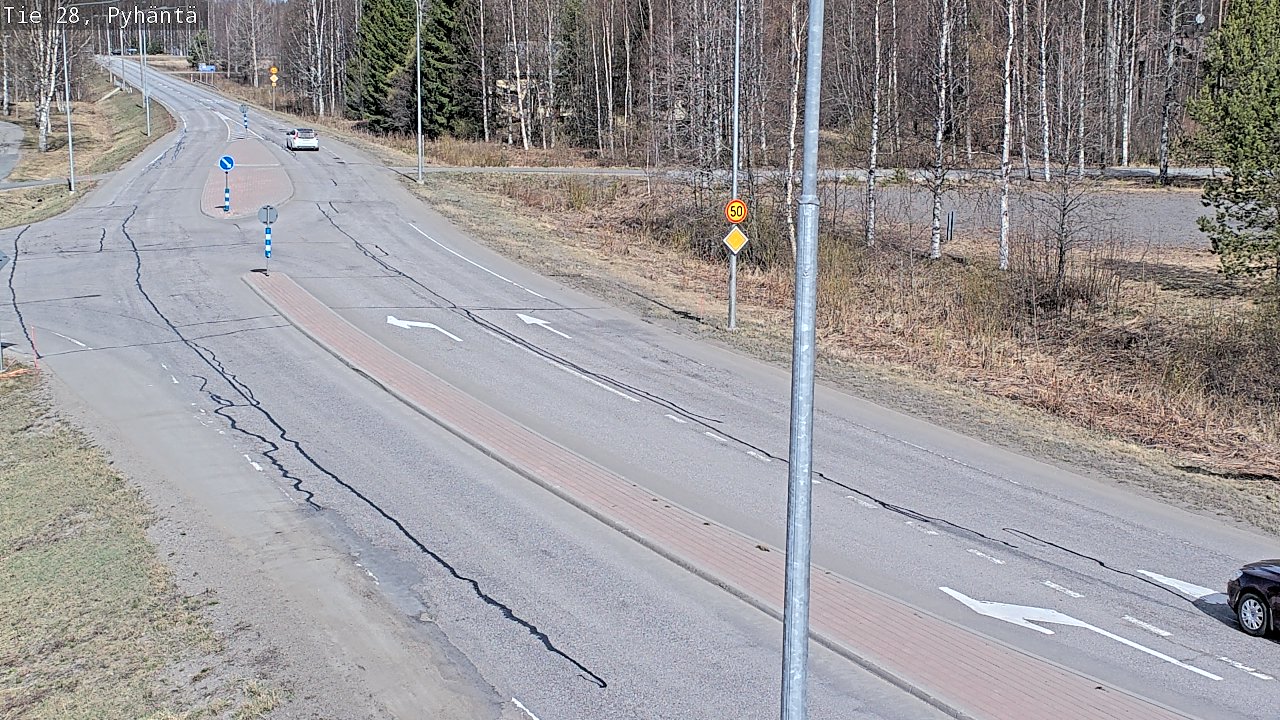 Kelikamerat Kuva Tie 28 Pyhäntä, Pyhäntä, Pohjois-Pohjanmaa