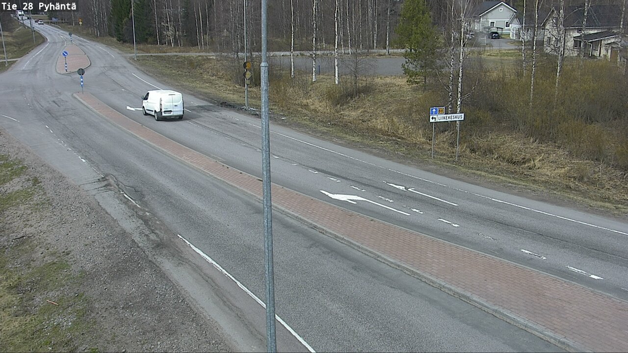 Weather Camera Image Väg 28 Pyhäntä, Pyhäntä, Pohjois-Pohjanmaa