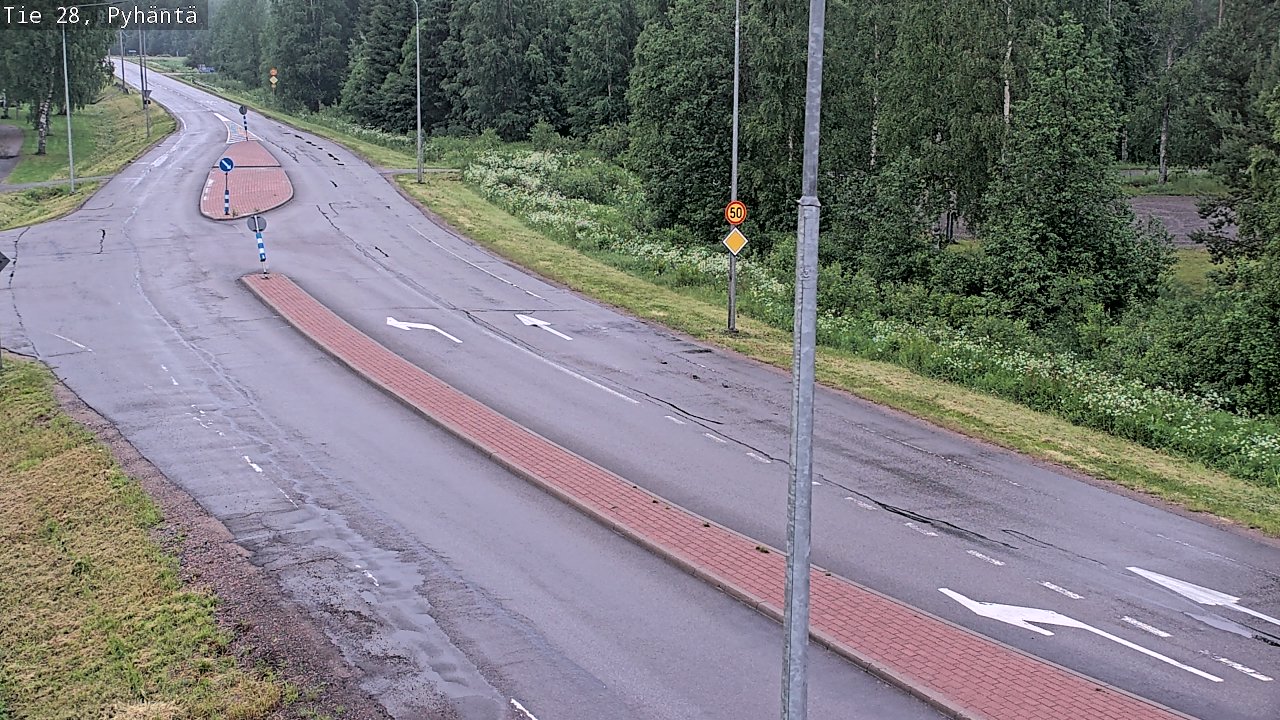 Kelikamerat Kuva Tie 28 Pyhäntä, Pyhäntä, Pohjois-Pohjanmaa