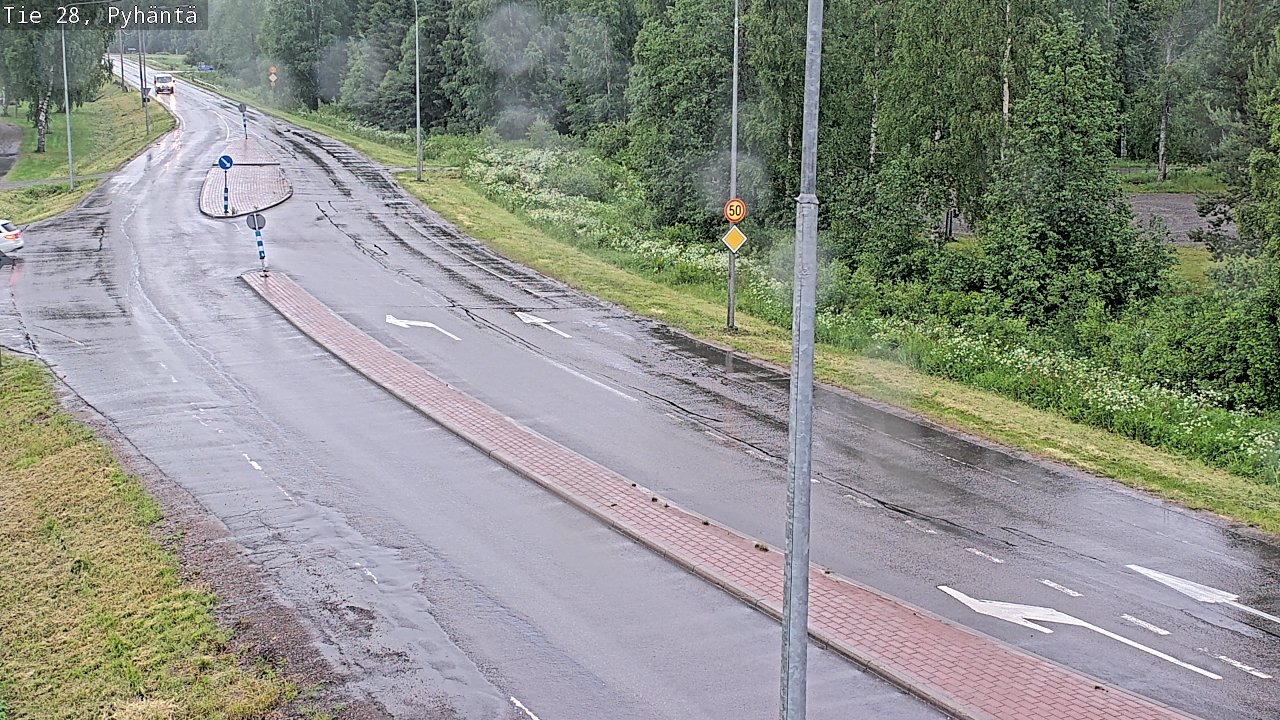 Kelikamerat Kuva Tie 28 Pyhäntä, Pyhäntä, Pohjois-Pohjanmaa