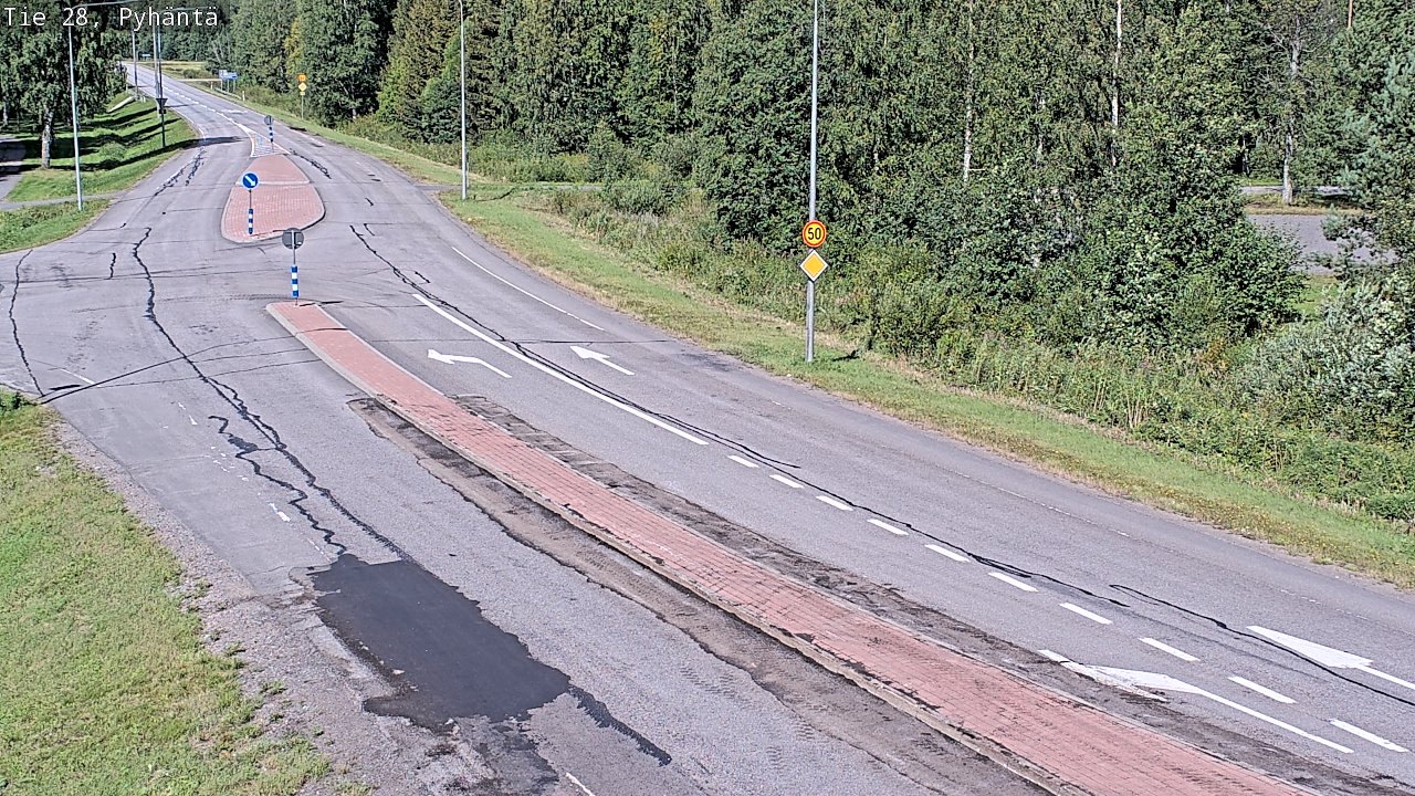 Kelikamerat Kuva Tie 28 Pyhäntä, Pyhäntä, Pohjois-Pohjanmaa