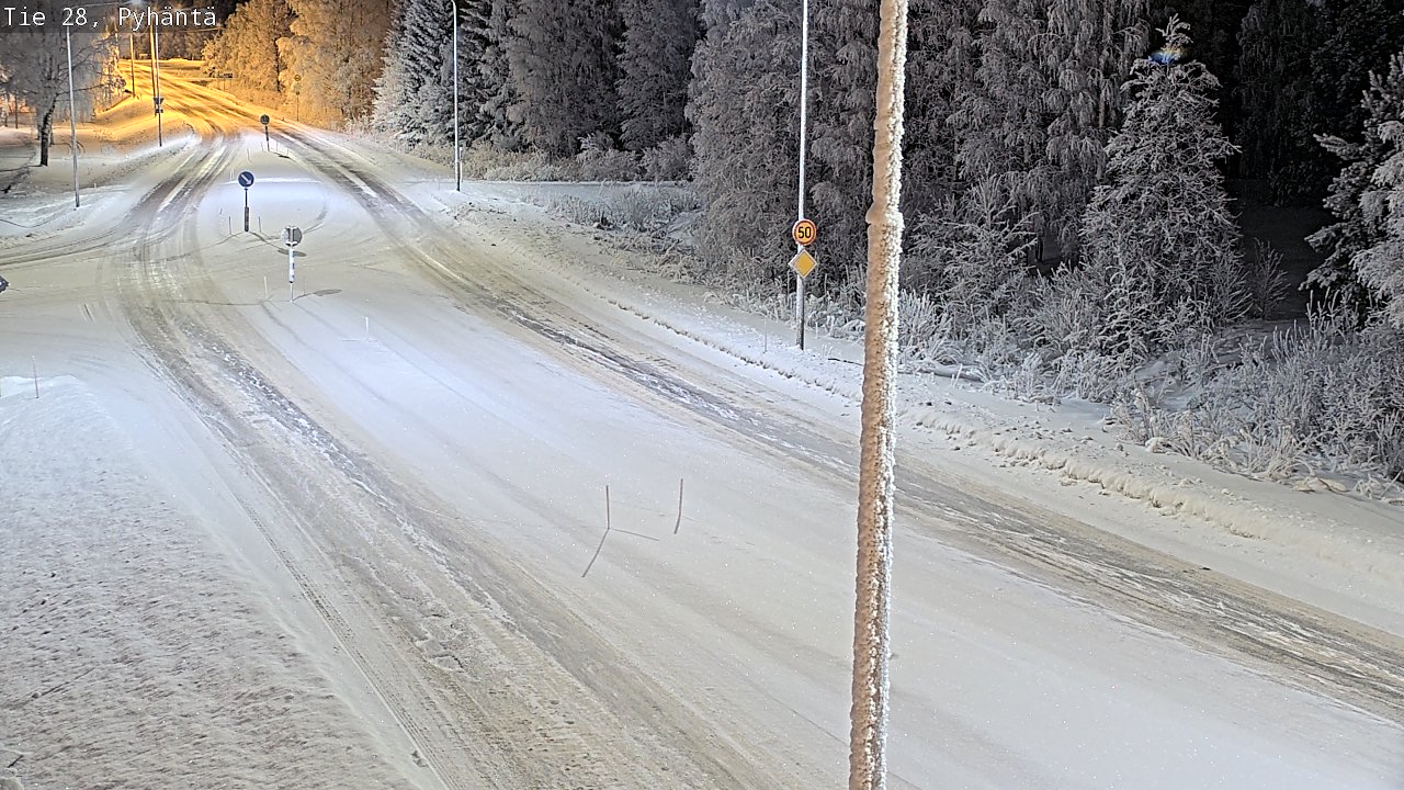 Kelikamerat Kuva Tie 28 Pyhäntä, Pyhäntä, Pohjois-Pohjanmaa