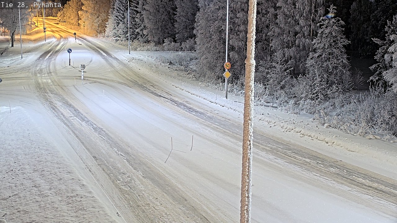 Kelikamerat Kuva Tie 28 Pyhäntä, Pyhäntä, Pohjois-Pohjanmaa