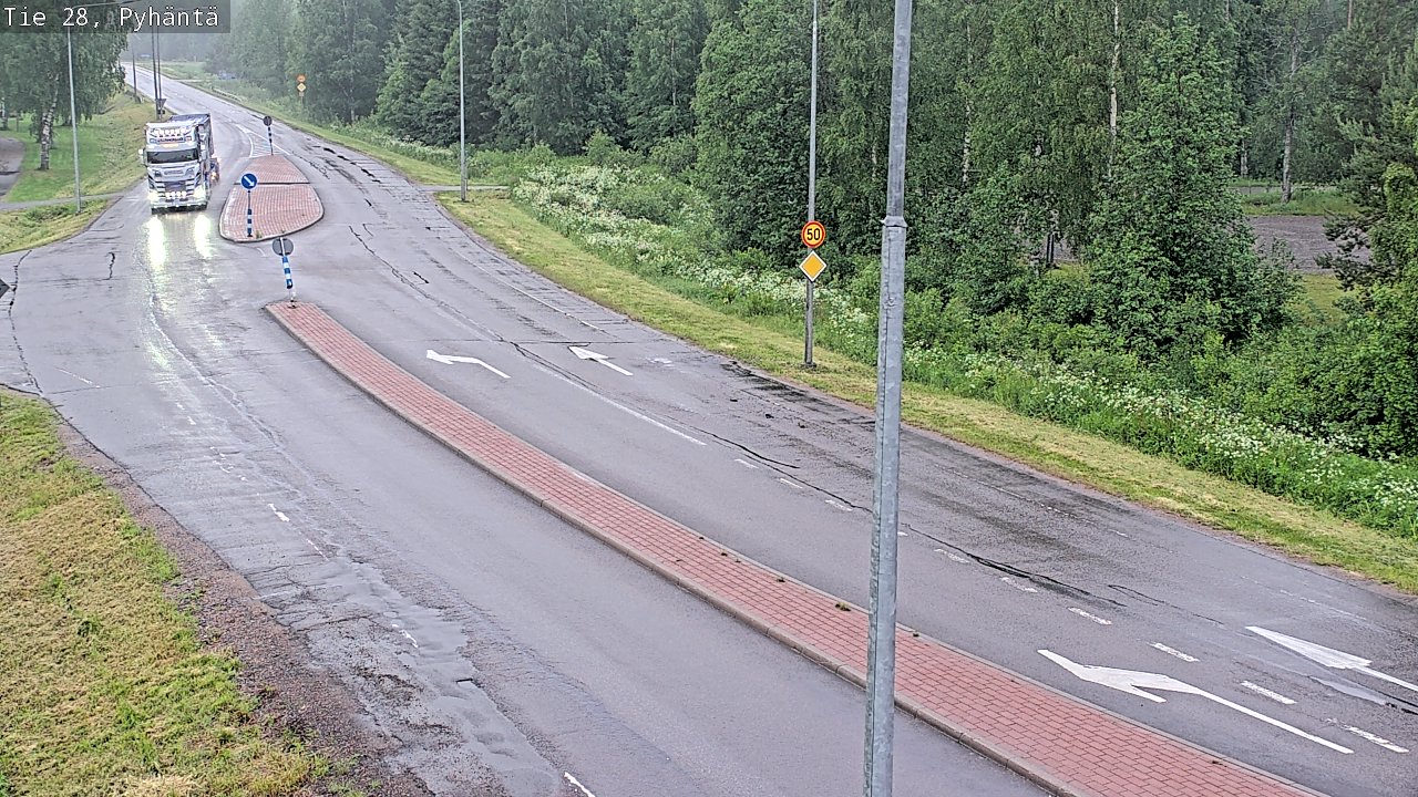 Kelikamerat Kuva Tie 28 Pyhäntä, Pyhäntä, Pohjois-Pohjanmaa
