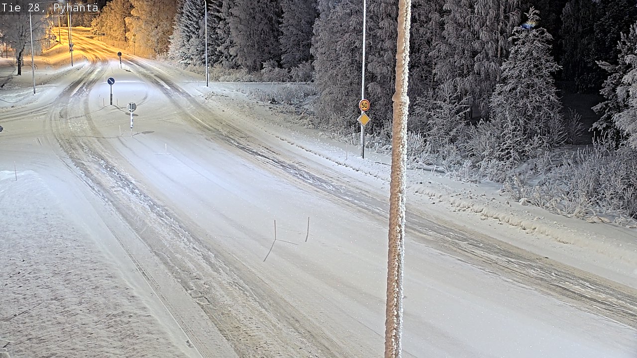 Kelikamerat Kuva Tie 28 Pyhäntä, Pyhäntä, Pohjois-Pohjanmaa