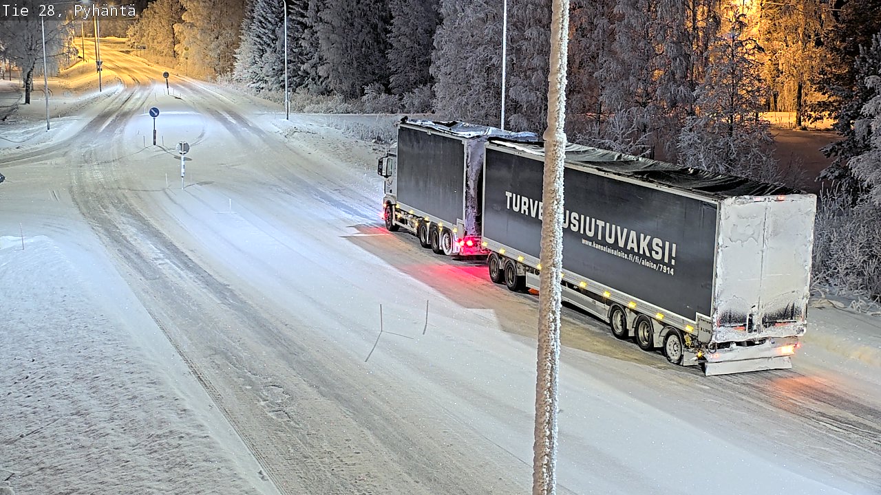 Kelikamerat Kuva Tie 28 Pyhäntä, Pyhäntä, Pohjois-Pohjanmaa