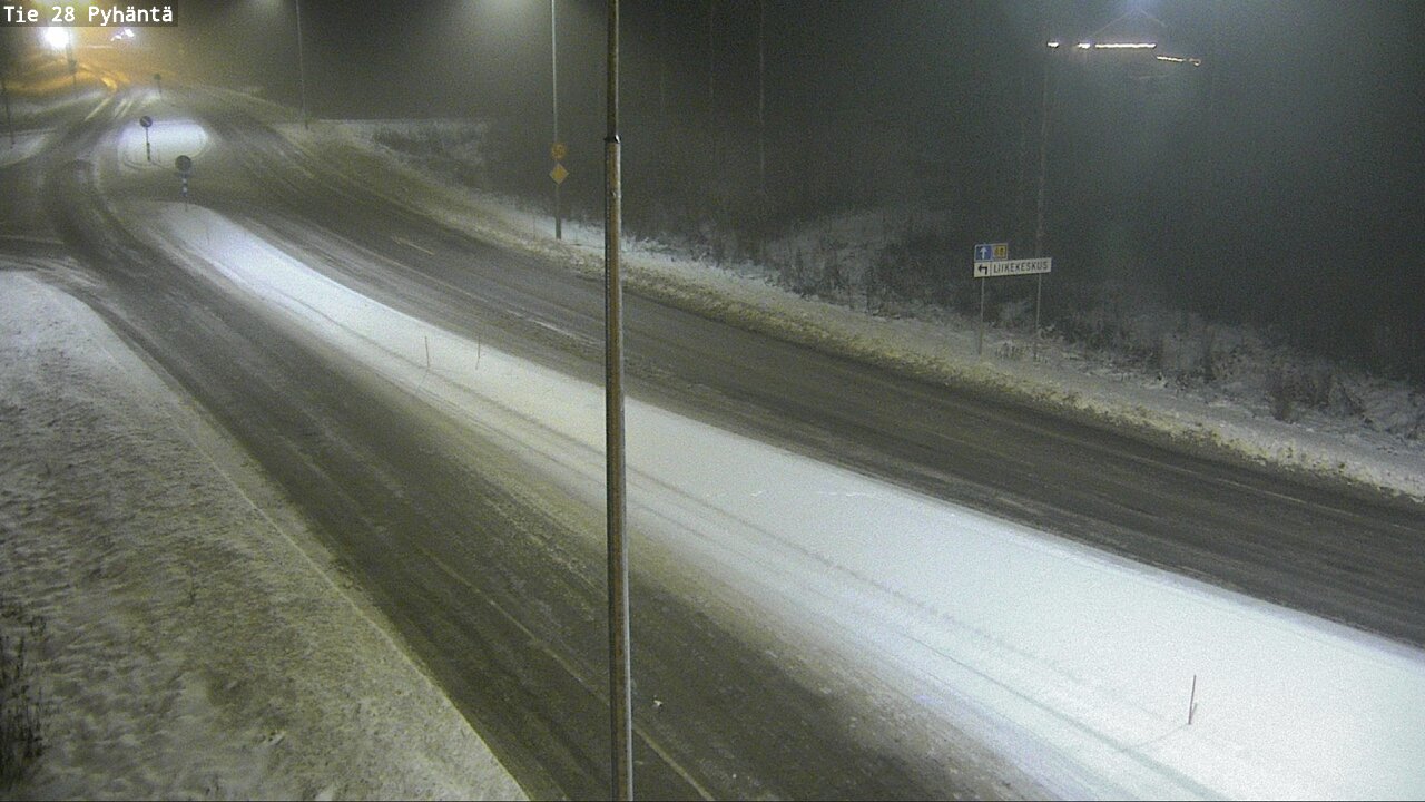 Weather Camera Image Road 28 Pyhäntä, Pyhäntä, Pohjois-Pohjanmaa