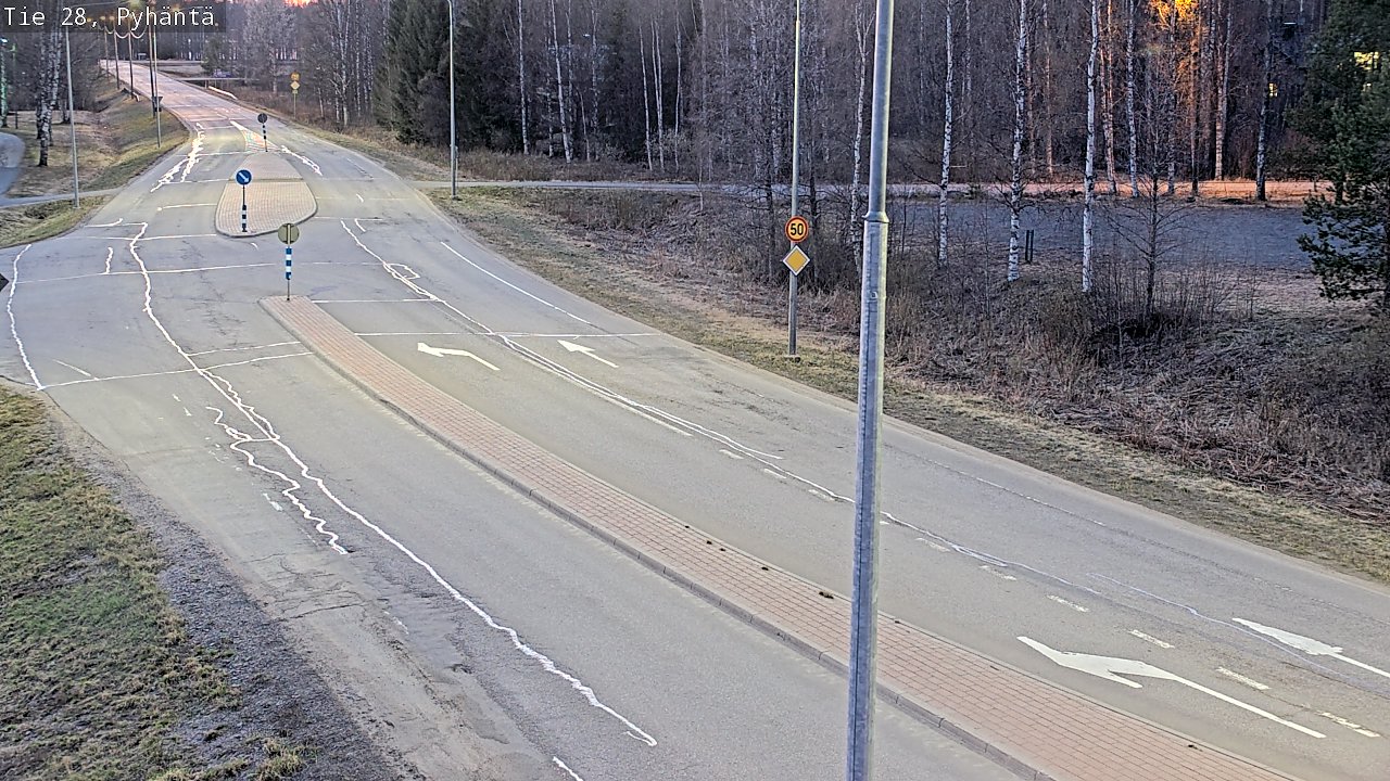 Kelikamerat Kuva Tie 28 Pyhäntä, Pyhäntä, Pohjois-Pohjanmaa