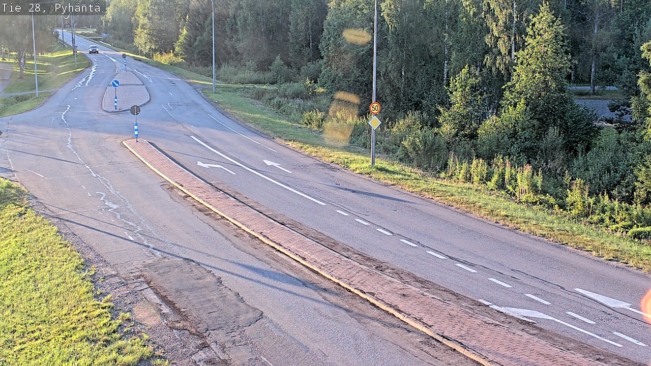 Kelikamerat Kuva Tie 28 Pyhäntä, Pyhäntä, Pohjois-Pohjanmaa