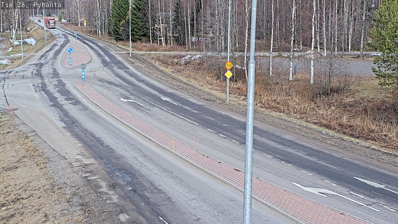Weather Camera Image Road 28 Pyhäntä, Pyhäntä, Pohjois-Pohjanmaa