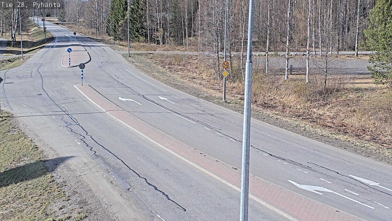 Kelikamerat Kuva Tie 28 Pyhäntä, Pyhäntä, Pohjois-Pohjanmaa