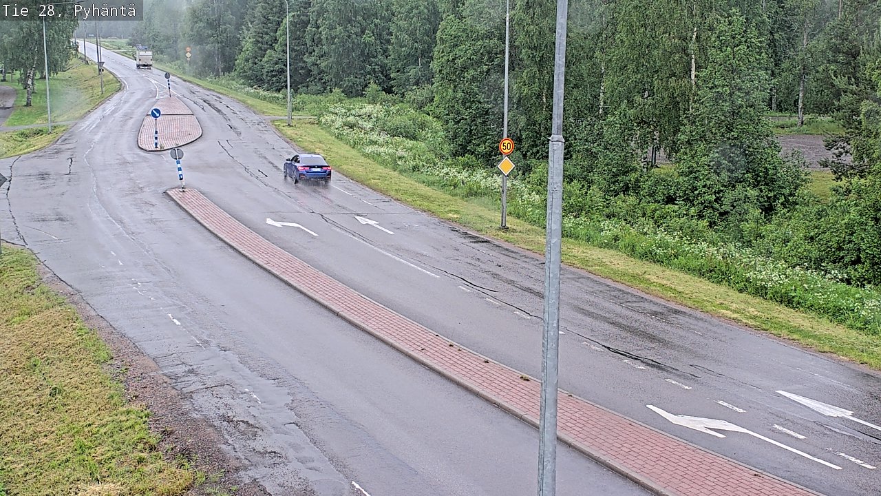 Kelikamerat Kuva Tie 28 Pyhäntä, Pyhäntä, Pohjois-Pohjanmaa