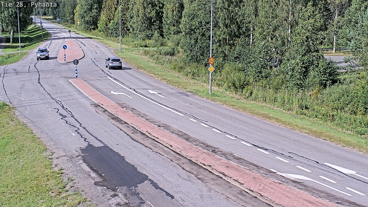Kelikamerat Kuva Tie 28 Pyhäntä, Pyhäntä, Pohjois-Pohjanmaa