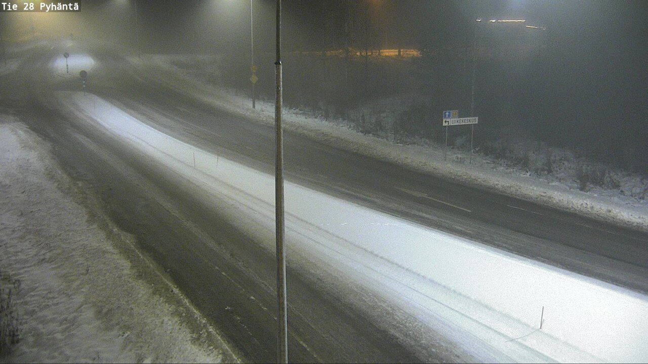 Weather Camera Image Road 28 Pyhäntä, Pyhäntä, Pohjois-Pohjanmaa