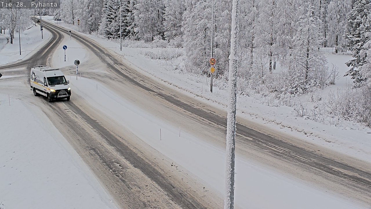 Kelikamerat Kuva Tie 28 Pyhäntä, Pyhäntä, Pohjois-Pohjanmaa