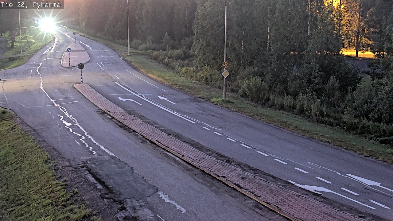 Kelikamerat Kuva Tie 28 Pyhäntä, Pyhäntä, Pohjois-Pohjanmaa