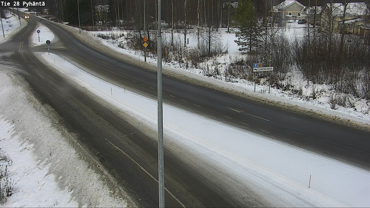 Weather Camera Image Väg 28 Pyhäntä, Pyhäntä, Pohjois-Pohjanmaa