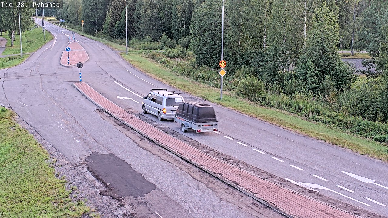 Kelikamerat Kuva Tie 28 Pyhäntä, Pyhäntä, Pohjois-Pohjanmaa