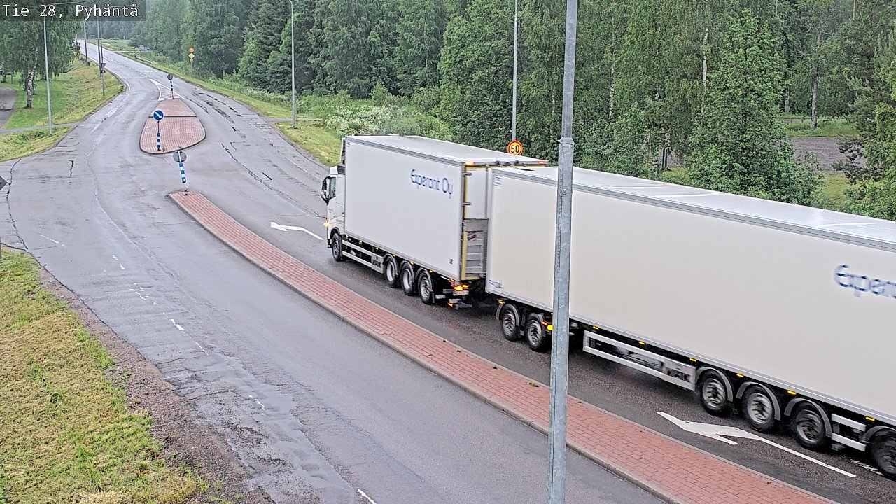 Kelikamerat Kuva Tie 28 Pyhäntä, Pyhäntä, Pohjois-Pohjanmaa