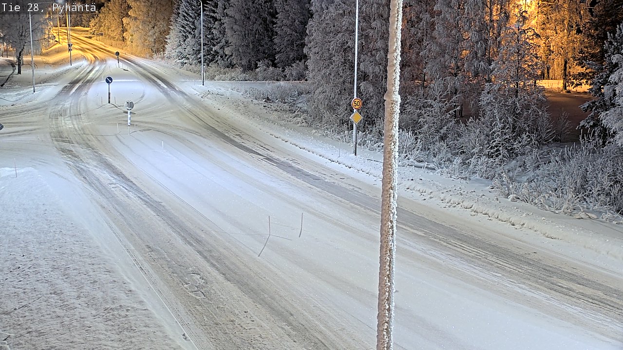 Kelikamerat Kuva Tie 28 Pyhäntä, Pyhäntä, Pohjois-Pohjanmaa