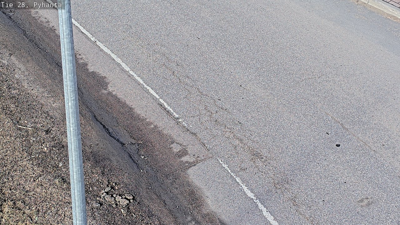 Weather Camera Image Road 28 Pyhäntä, Pyhäntä, Pohjois-Pohjanmaa