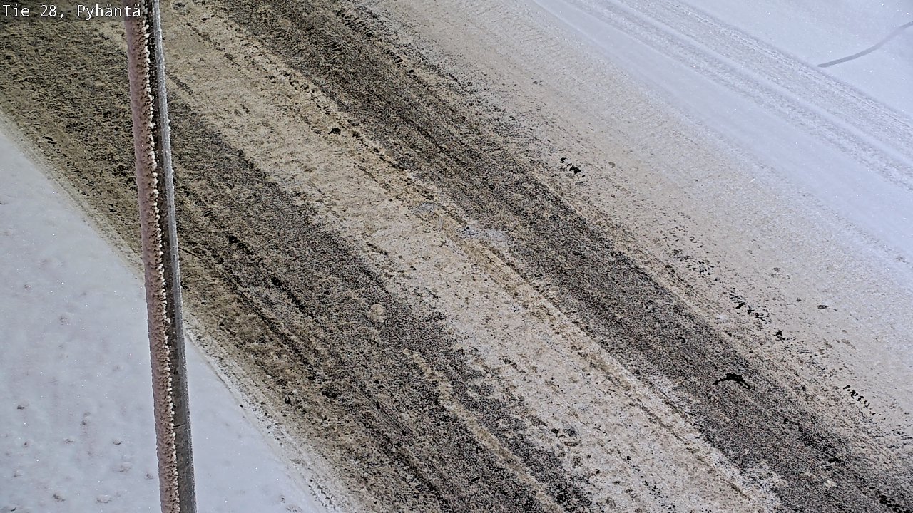 Weather Camera Image Road 28 Pyhäntä, Pyhäntä, Pohjois-Pohjanmaa