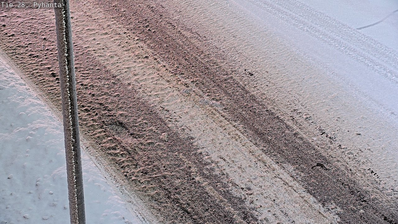 Weather Camera Image Road 28 Pyhäntä, Pyhäntä, Pohjois-Pohjanmaa