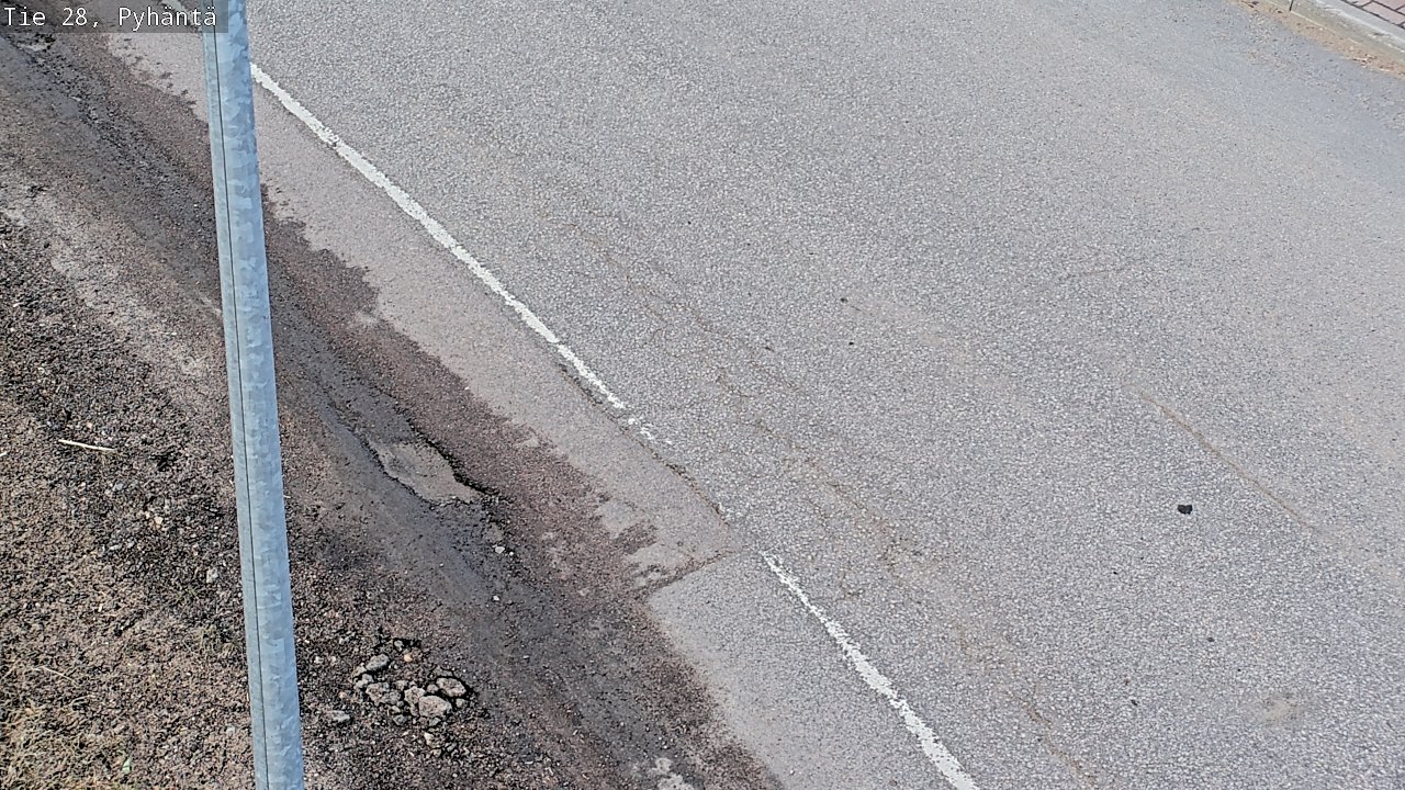 Weather Camera Image Road 28 Pyhäntä, Pyhäntä, Pohjois-Pohjanmaa