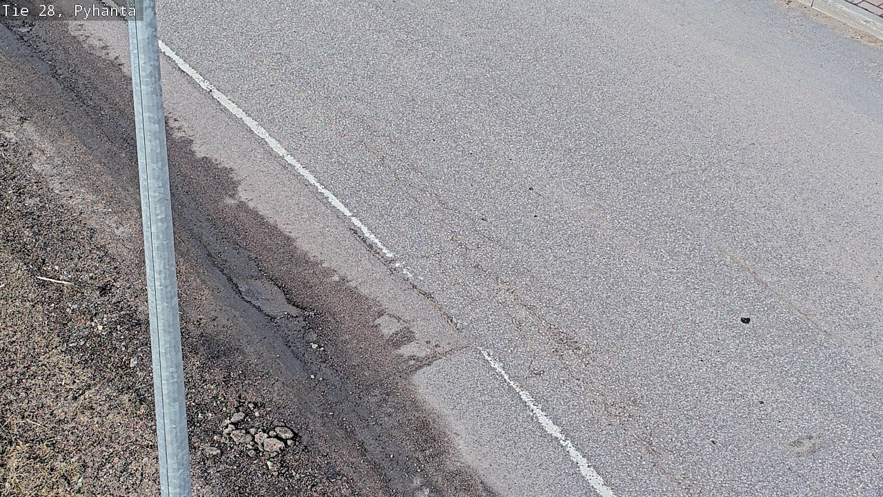 Weather Camera Image Road 28 Pyhäntä, Pyhäntä, Pohjois-Pohjanmaa