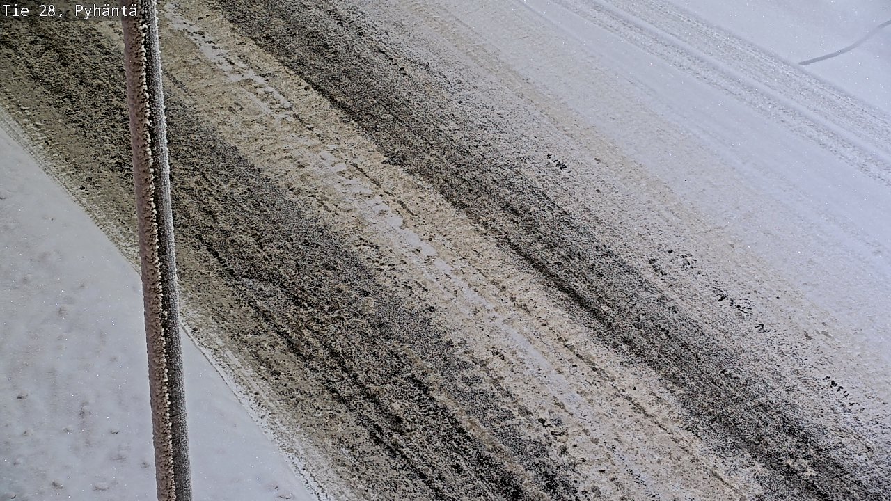 Weather Camera Image Road 28 Pyhäntä, Pyhäntä, Pohjois-Pohjanmaa