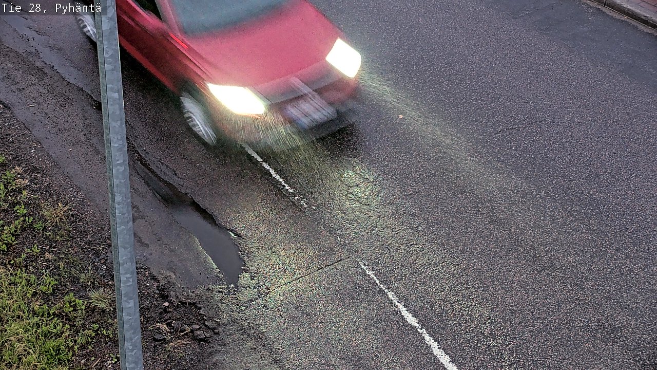 Kelikamerat Kuva Tie 28 Pyhäntä, Pyhäntä, Pohjois-Pohjanmaa