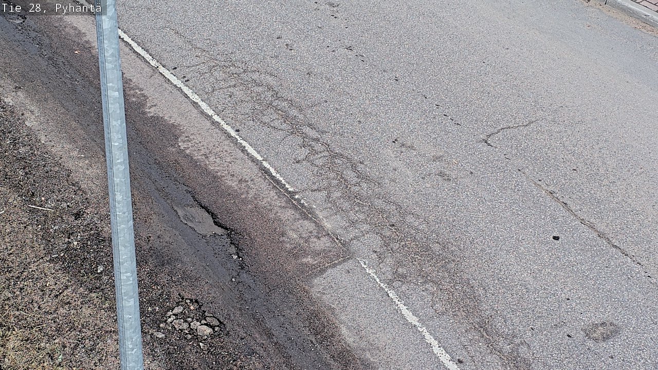 Weather Camera Image Väg 28 Pyhäntä, Pyhäntä, Pohjois-Pohjanmaa