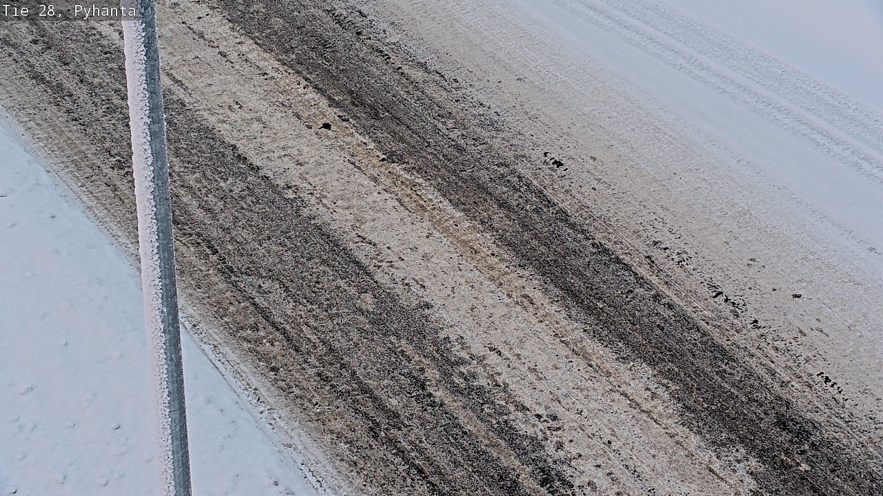 Weather Camera Image Road 28 Pyhäntä, Pyhäntä, Pohjois-Pohjanmaa