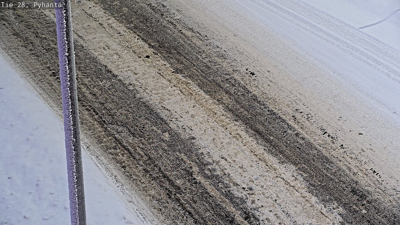 Weather Camera Image Road 28 Pyhäntä, Pyhäntä, Pohjois-Pohjanmaa