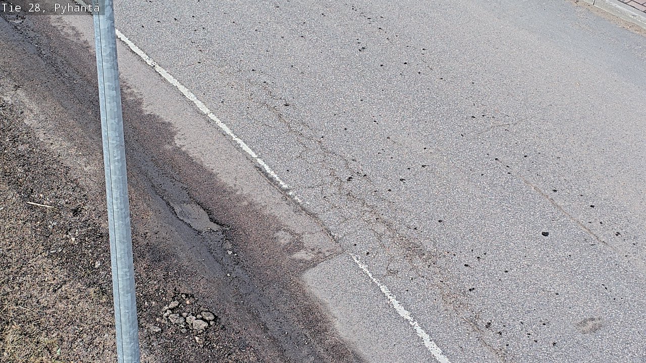 Weather Camera Image Road 28 Pyhäntä, Pyhäntä, Pohjois-Pohjanmaa