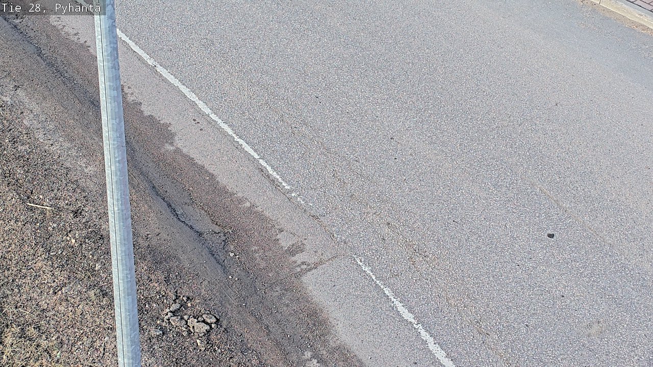 Weather Camera Image Road 28 Pyhäntä, Pyhäntä, Pohjois-Pohjanmaa