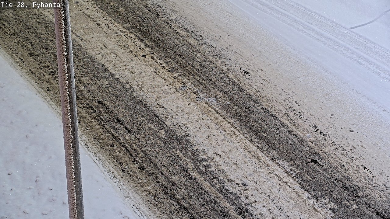 Weather Camera Image Road 28 Pyhäntä, Pyhäntä, Pohjois-Pohjanmaa