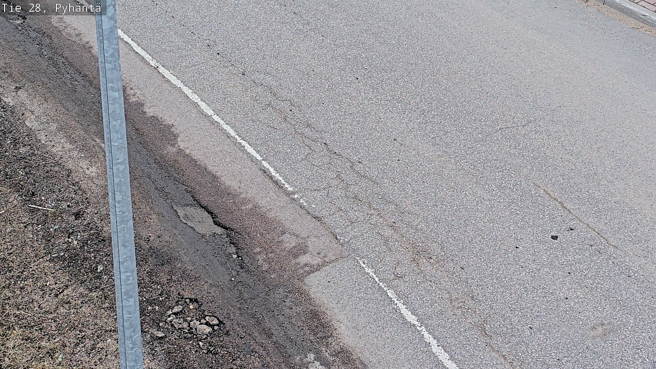 Weather Camera Image Road 28 Pyhäntä, Pyhäntä, Pohjois-Pohjanmaa
