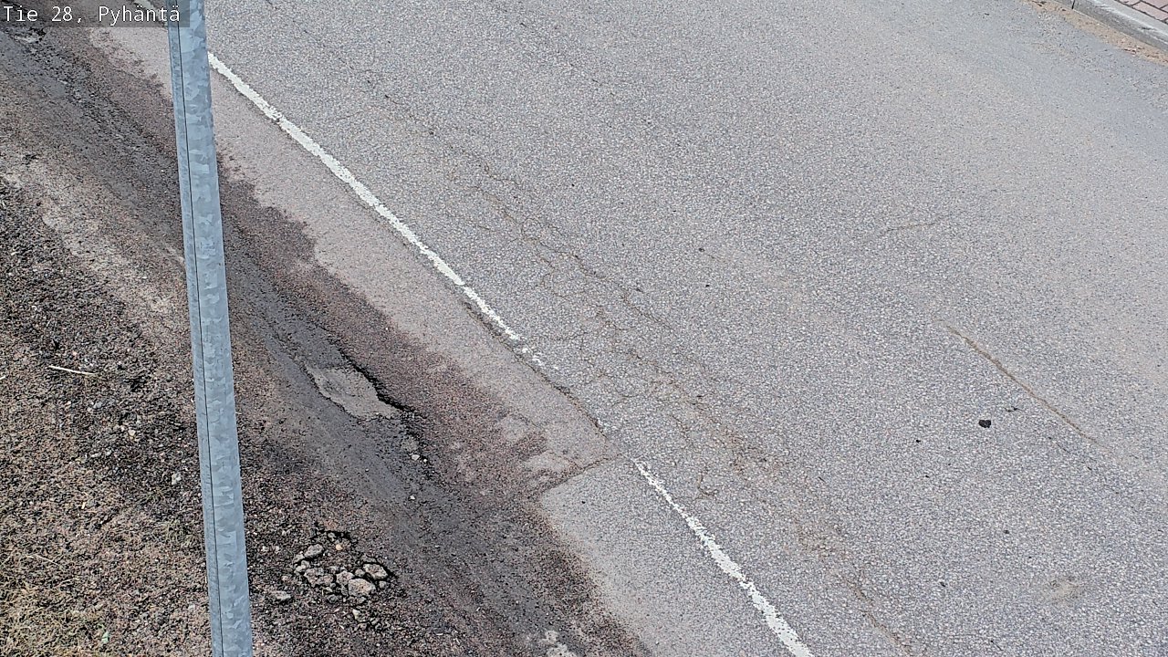 Weather Camera Image Road 28 Pyhäntä, Pyhäntä, Pohjois-Pohjanmaa